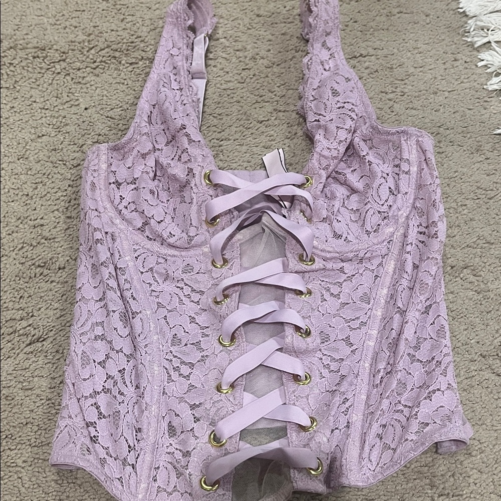 Victoria's Secret Lilac Lace Corset
